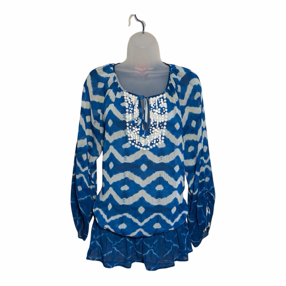 Sunny Leigh Ikat Print Top